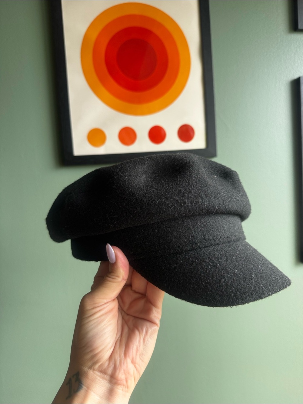 Black Felt Cap / Small